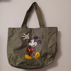 Disney Olive Green Vintage Mickey Mouse Tote Bag